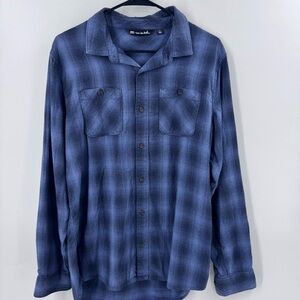 Travis Mathew Blue Casual Button Down Shirt
